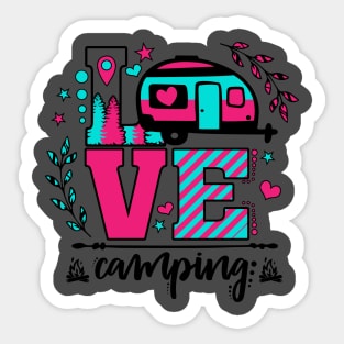 Love Camping Sticker